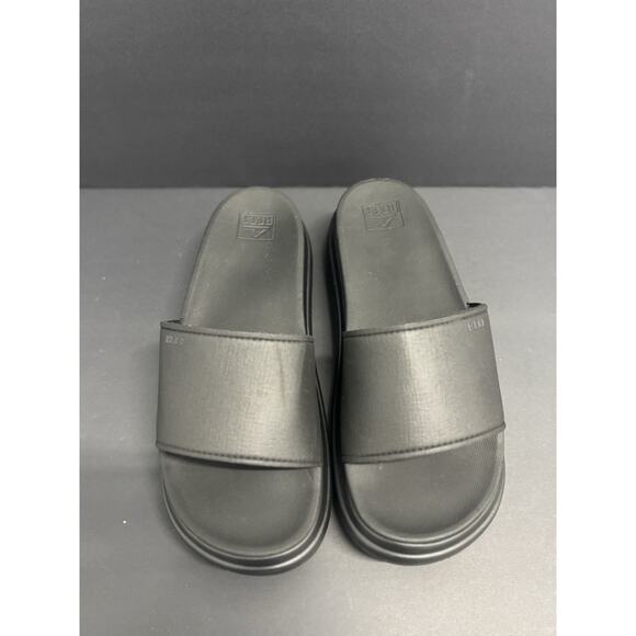 Reef Women's Cushion Bondi Bar Black Strappy Sandal Size 11 - Picture 1 of 12